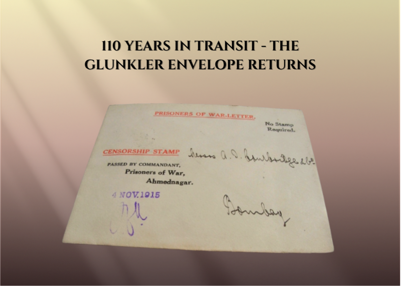 Vintage parchment thumbnail with faded postal markings and the title “From the Found File – The Glunkler Envelope.”