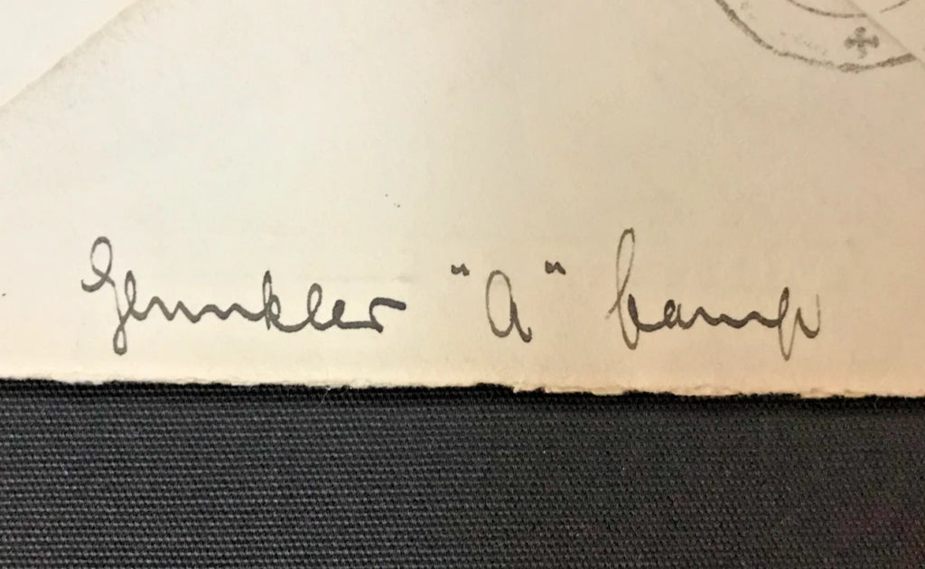 1915 WWI German POW Envelope Ahmednagar India – Signed Hermann Glunkler YMCA